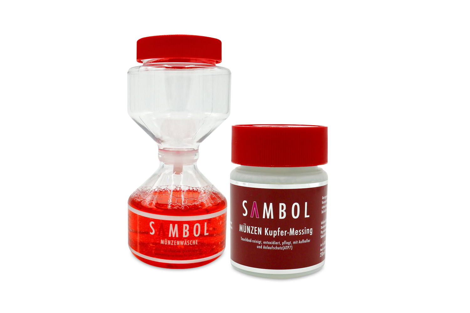 Bild von Münzenbad Kupfer-Messing Set